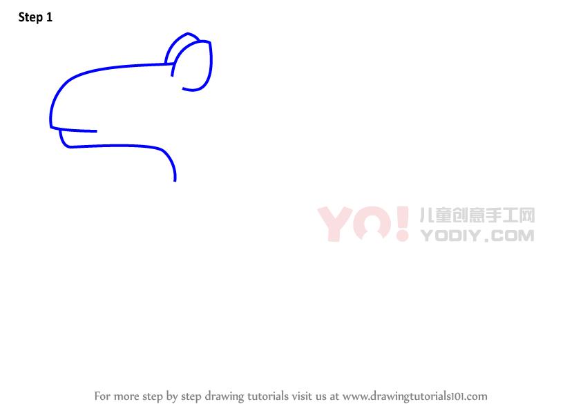 图片[2]-学习如何绘制卡通凯雅巴拉（卡通动物）-YO儿童创意手工网