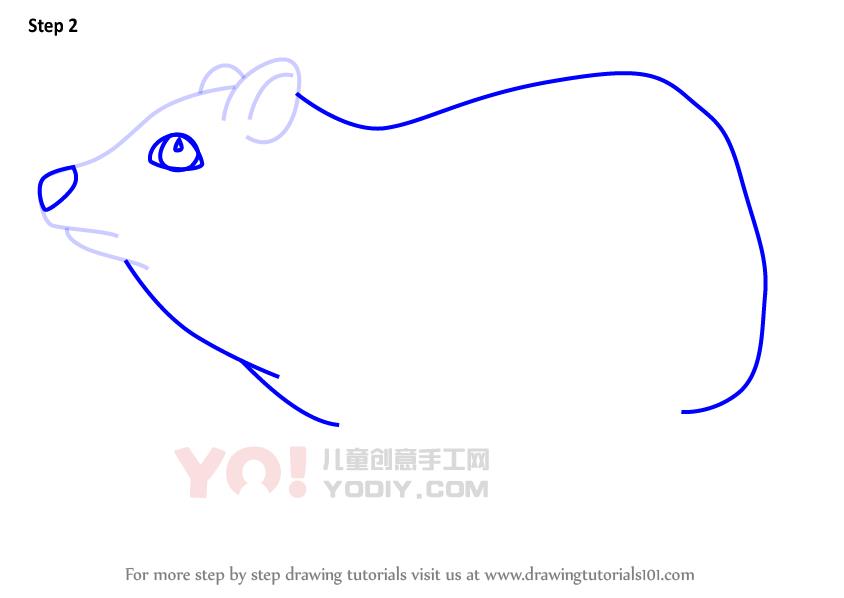 图片[3]-学习如何画一个卡通dassie（卡通动物）-YO儿童创意手工网