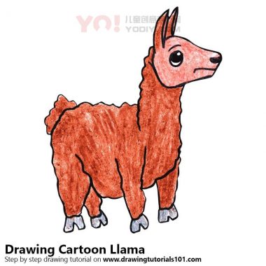 学习如何画一个卡通骆驼（卡通动物）-优优资源