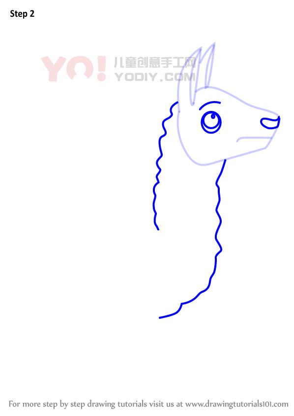 图片[3]-学习如何画一个卡通骆驼（卡通动物）-YO儿童创意手工网