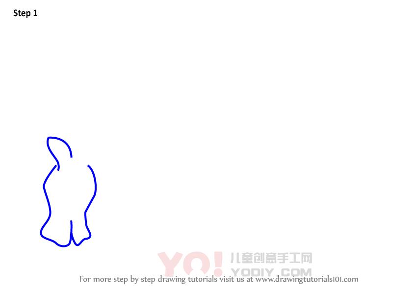 图片[2]-学习如何画一个卡通斑马（卡通动物）-YO儿童创意手工网