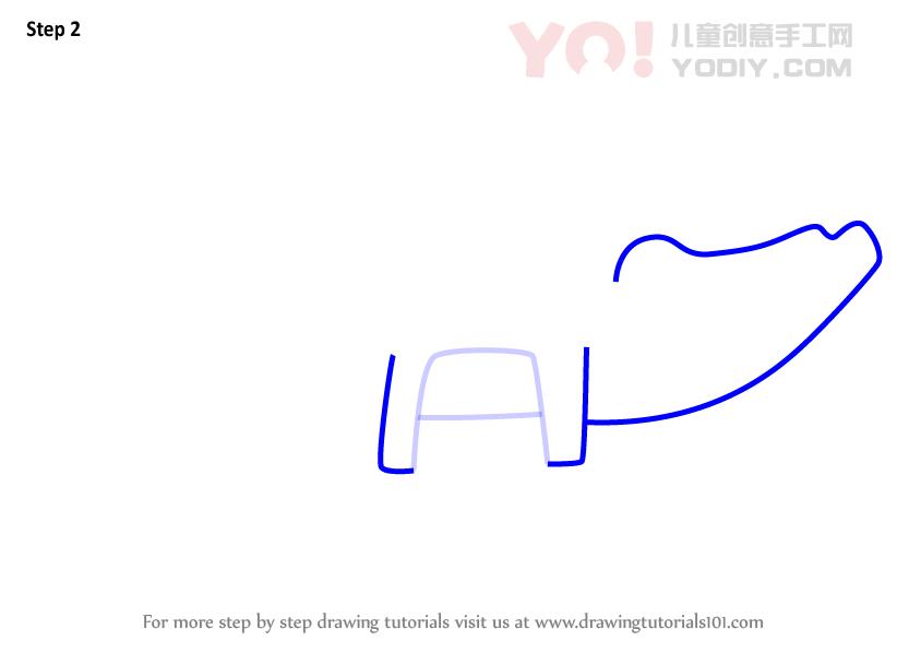 图片[3]-了解如何从字母A（带字母的动物）绘制鳄鱼-YO儿童创意手工网