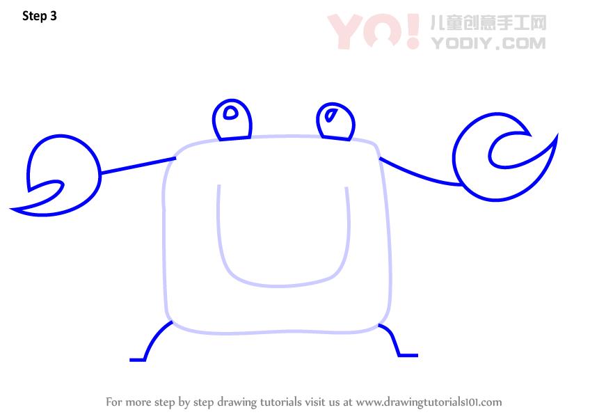 图片[4]-了解如何从字母c绘制螃蟹（带字母的动物）-YO儿童创意手工网