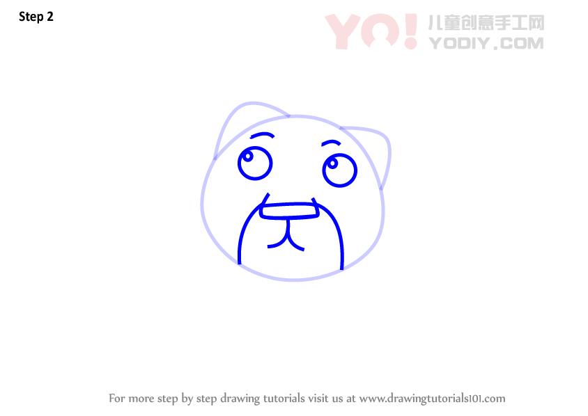 图片[3]-了解如何为孩子们画狮子面（儿童的动物面孔）-YO儿童创意手工网