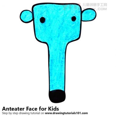 学习如何为孩子们绘制脱色面孔（儿童的动物面孔）-优优资源