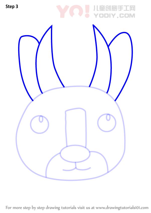 图片[4]-学习如何为孩子们绘制蒲式党脸（儿童的动物面孔）-YO儿童创意手工网