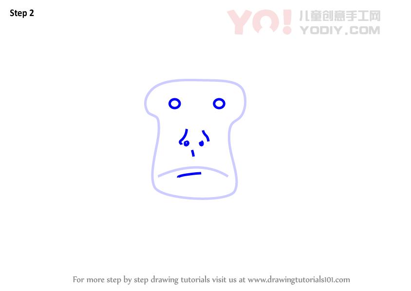 图片[3]-了解如何为孩子们绘制一只金狮子柚子面孔（儿童的动物面孔）-YO儿童创意手工网