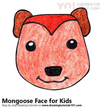 学习如何为孩子们绘制猫鼬面孔（孩子们的孩子脸）-优优资源