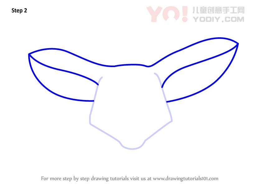 图片[3]-学习如何为孩子们绘制套件Fox面部（儿童的动物面部）-YO儿童创意手工网