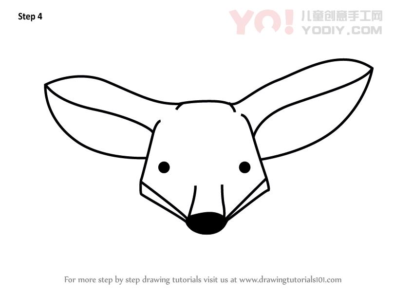 图片[5]-学习如何为孩子们绘制套件Fox面部（儿童的动物面部）-YO儿童创意手工网