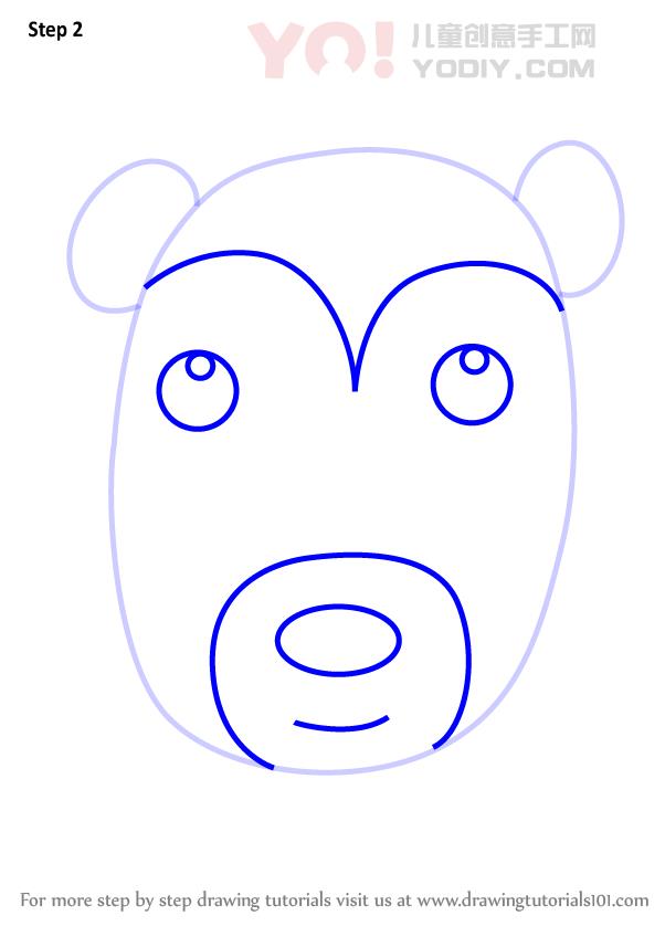 图片[3]-了解如何为孩子们绘制面孔（儿童的动物面孔）-YO儿童创意手工网
