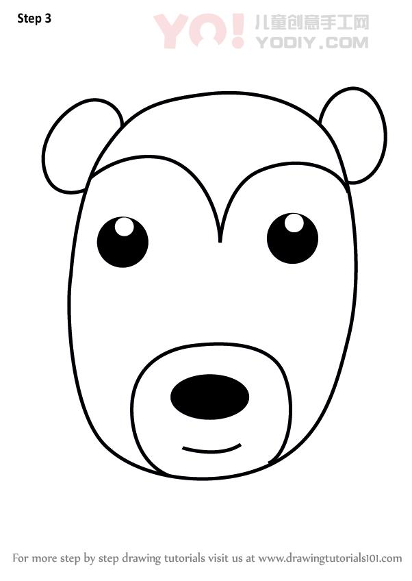图片[4]-了解如何为孩子们绘制面孔（儿童的动物面孔）-YO儿童创意手工网