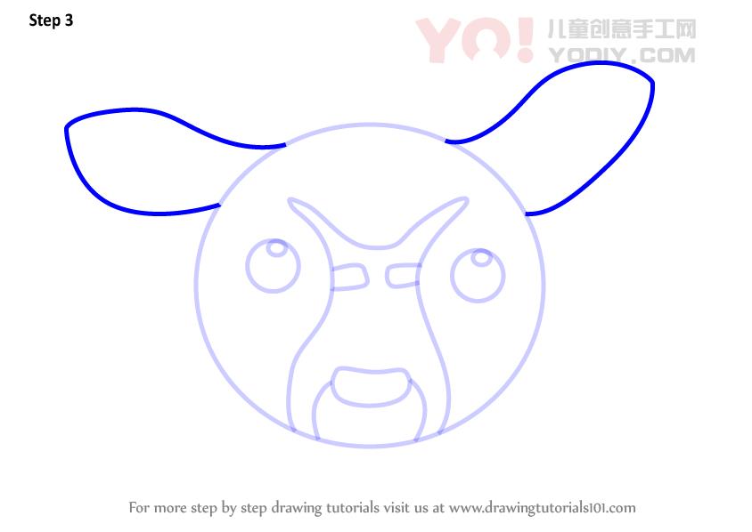 图片[4]-了解如何为孩子们绘制尼亚拉脸（儿童的动物面孔）-YO儿童创意手工网
