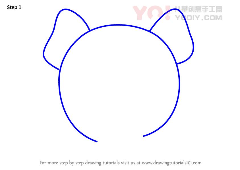 图片[2]-学习如何为孩子们绘制猎豹面孔（儿童的动物面孔）-YO儿童创意手工网
