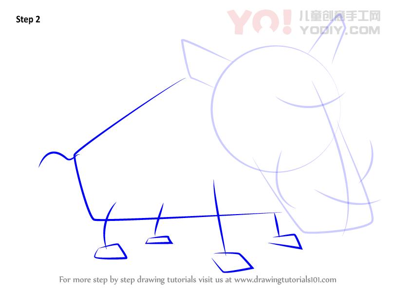 图片[3]-学习如何为孩子们绘制野猪（儿童动物）-YO儿童创意手工网