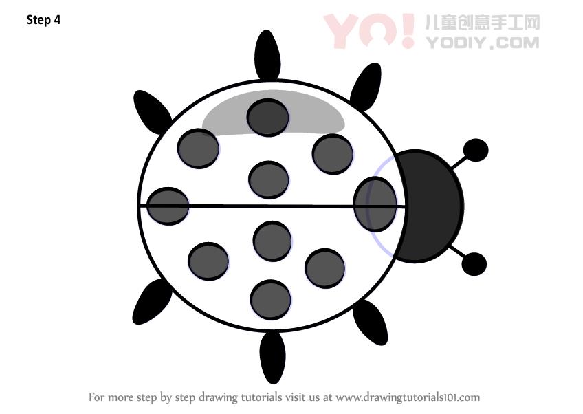 图片[5]-学习如何画瓢虫动画片（儿童动物）-YO儿童创意手工网
