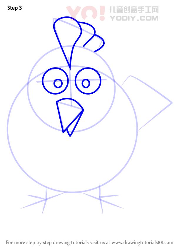 图片[4]-学习如何为孩子们画母鸡（儿童动物）-YO儿童创意手工网