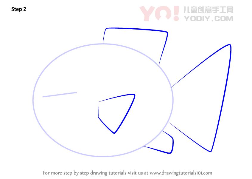 图片[3]-学习如何轻松绘制金鱼（儿童动物）-YO儿童创意手工网