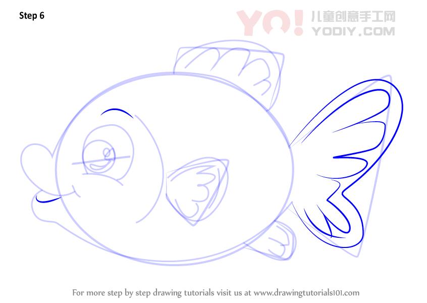 图片[7]-学习如何轻松绘制金鱼（儿童动物）-YO儿童创意手工网