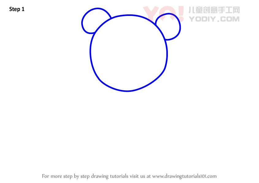 图片[2]-学习如何为孩子们绘制熊（儿童动物）-YO儿童创意手工网