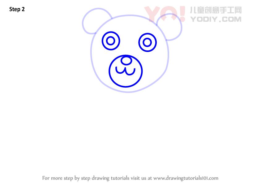 图片[3]-学习如何为孩子们绘制熊（儿童动物）-YO儿童创意手工网