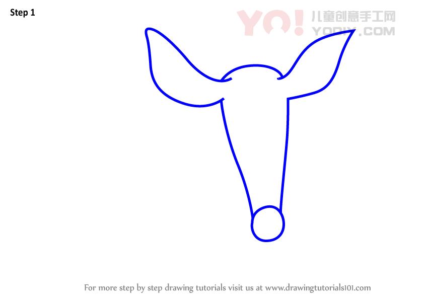 图片[2]-学习如何为孩子们绘制AARDVark（儿童动物）-YO儿童创意手工网