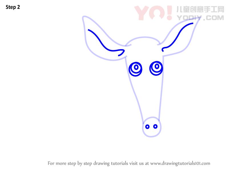图片[3]-学习如何为孩子们绘制AARDVark（儿童动物）-YO儿童创意手工网