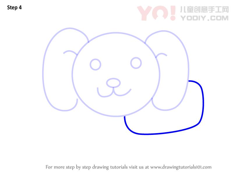 图片[5]-学习如何为孩子们画一只狗（儿童动物）-YO儿童创意手工网