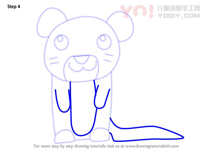 图片[5]-学习如何为孩子们绘制水獭（儿童动物）-YO儿童创意手工网