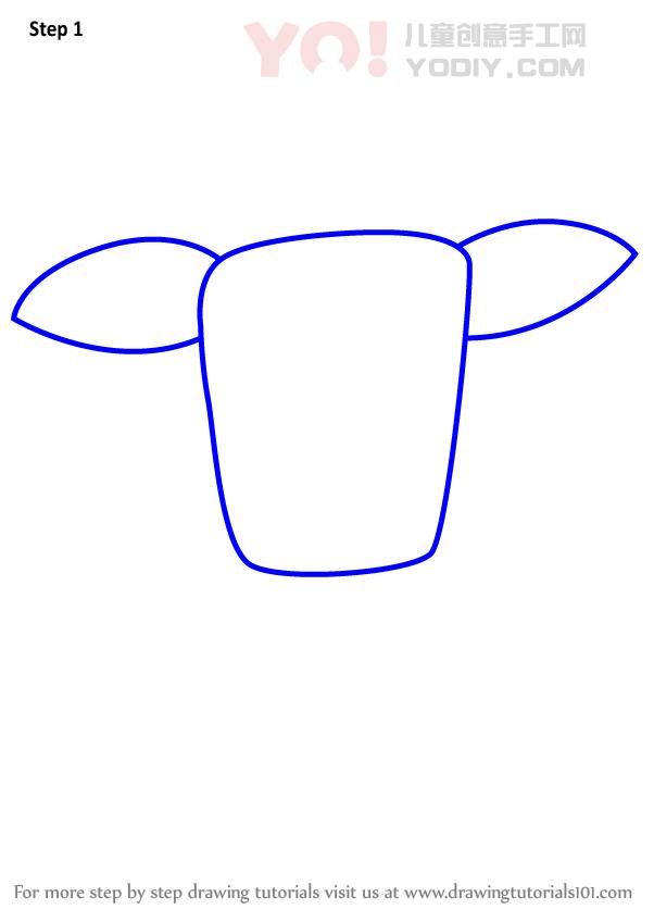 图片[2]-学习如何为孩子绘制oryx（儿童动物）-YO儿童创意手工网
