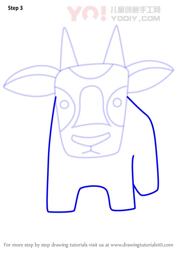 图片[4]-学习如何为孩子绘制oryx（儿童动物）-YO儿童创意手工网