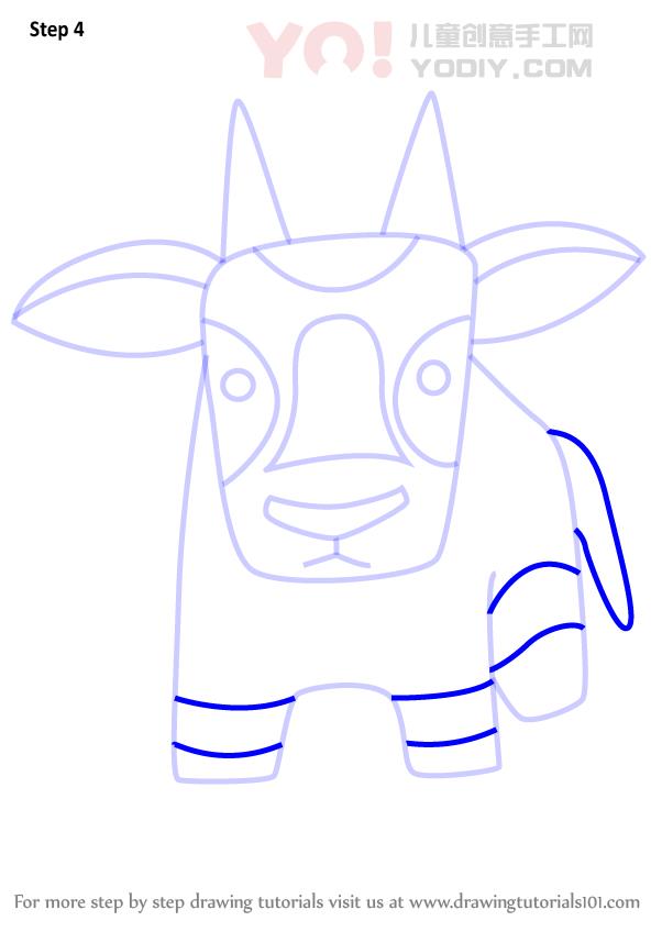 图片[5]-学习如何为孩子绘制oryx（儿童动物）-YO儿童创意手工网