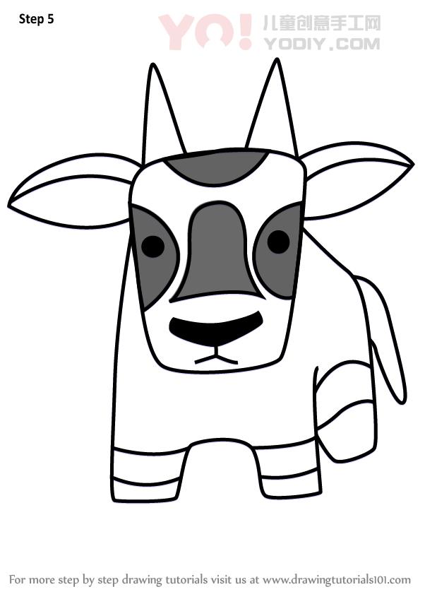 图片[6]-学习如何为孩子绘制oryx（儿童动物）-YO儿童创意手工网
