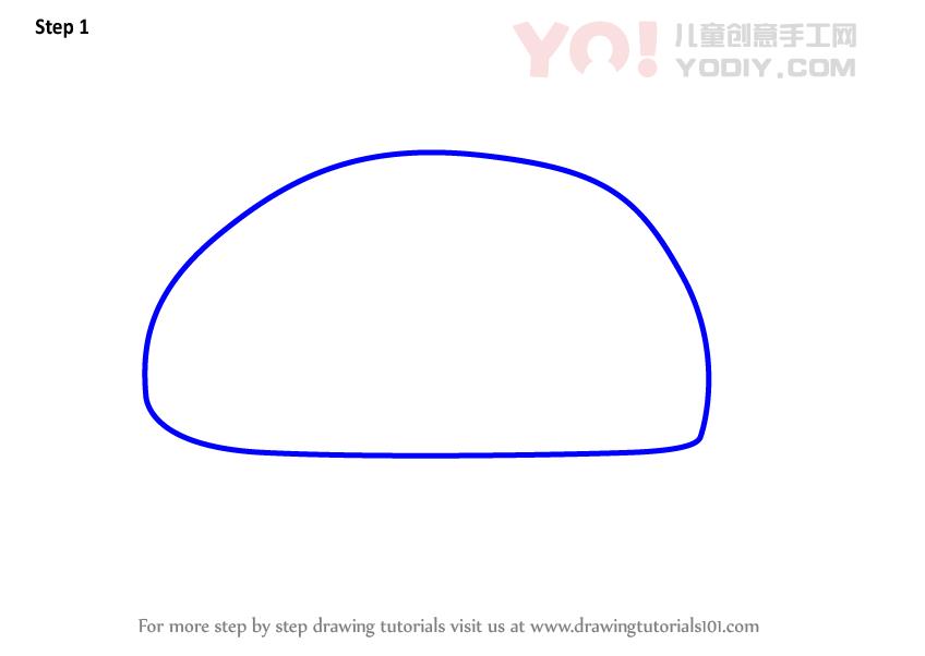 图片[2]-学习如何为孩子们画一只乌龟（儿童动物）-YO儿童创意手工网