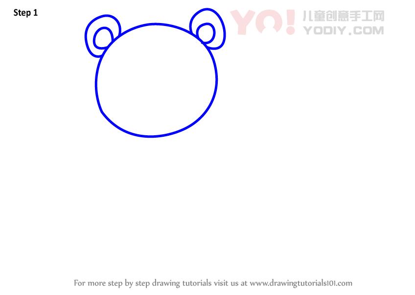 图片[2]-学习如何为孩子绘制一只老虎（儿童动物）-YO儿童创意手工网