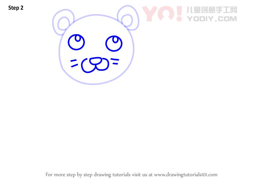 图片[3]-学习如何为孩子绘制一只老虎（儿童动物）-YO儿童创意手工网