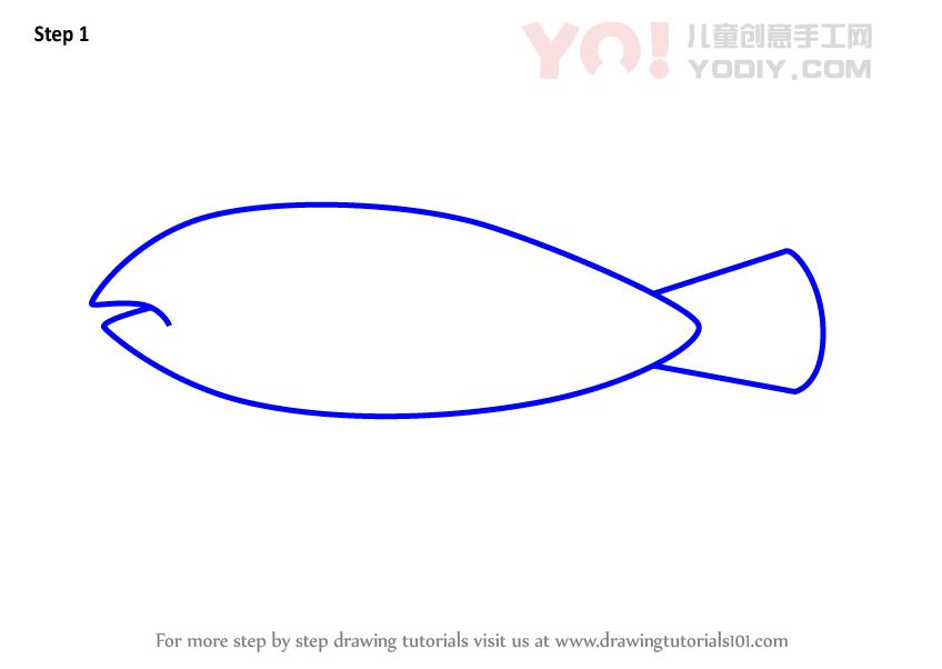 图片[2]-学习如何为孩子们绘制酷鱼（儿童动物）-YO儿童创意手工网