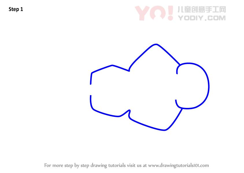 图片[2]-学习如何为孩子们画天使鲨（儿童动物）-YO儿童创意手工网