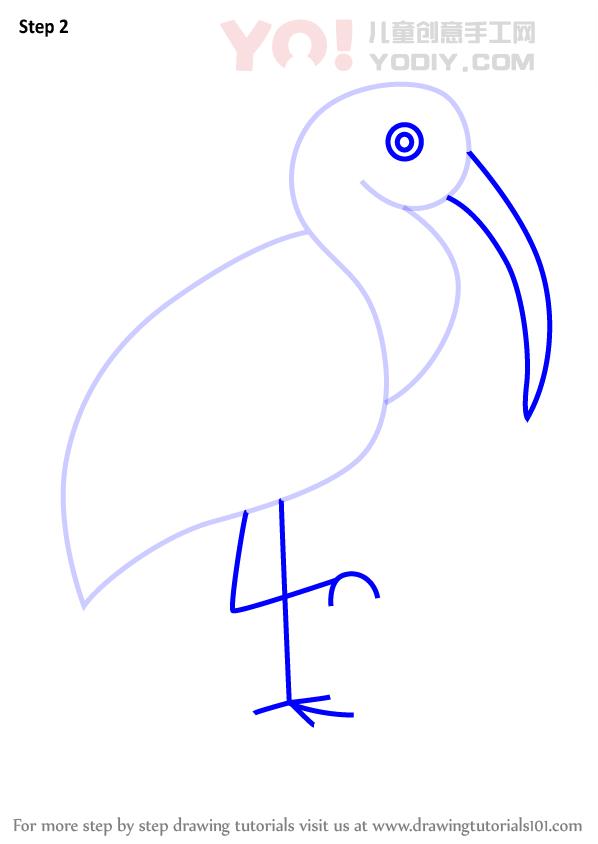图片[3]-学习如何为孩子们绘制宜必思鸟（儿童动物）-YO儿童创意手工网