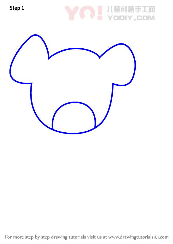 图片[2]-学习如何为孩子们绘制鬣狗（儿童动物）-YO儿童创意手工网