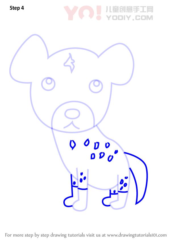 图片[5]-学习如何为孩子们绘制鬣狗（儿童动物）-YO儿童创意手工网