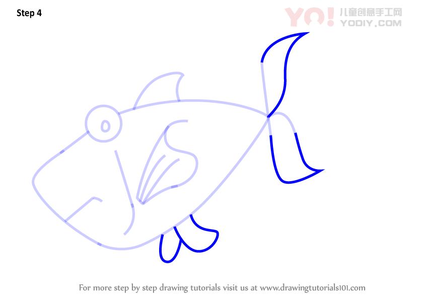 图片[5]-学习如何从鱼类中绘制一条鱼（带有他们的名字的动物）-YO儿童创意手工网