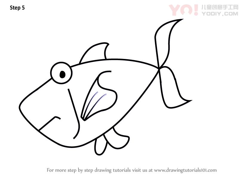 图片[6]-学习如何从鱼类中绘制一条鱼（带有他们的名字的动物）-YO儿童创意手工网