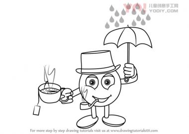 学习如何画一个卡通人物（儿童漫画）-优优资源