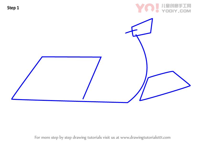 图片[2]-了解如何为孩子绘制滑板车（车辆）-YO儿童创意手工网