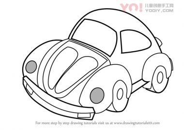 学习如何为孩子们绘制汽车（车辆）-优优资源