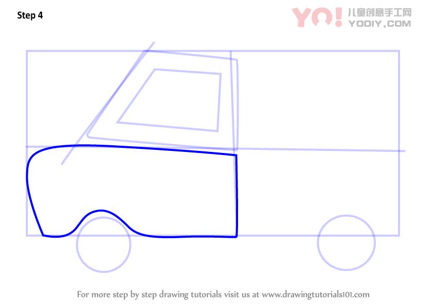 图片[5]-学习如何为孩子绘制拖车（车辆）-YO儿童创意手工网