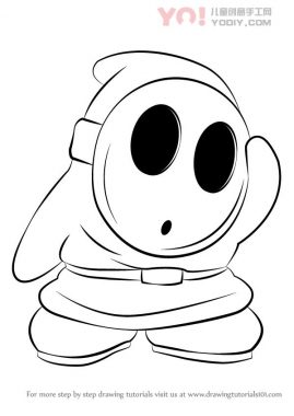 了解如何从超级马里奥（Super Mario）画出害羞的家伙-优优资源