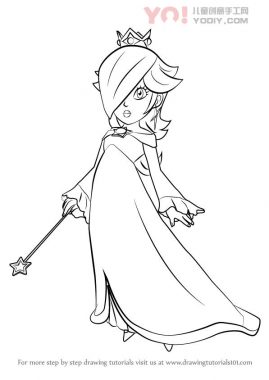 了解如何从超级马里奥（Super Mario）绘制Rosalina-优优资源