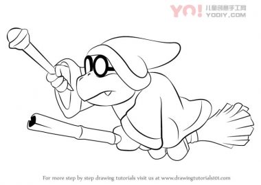 了解如何从超级马里奥（Super Mario）绘制kamek-优优资源